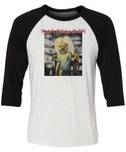 Pizza Cat Unisex | Iron Meowden | 3/4 Sleeve Raglan