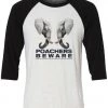 Arm The Animals 3/4 Sleeve Raglans Unisex | Poachers Beware | 3/4 Sleeve Raglan