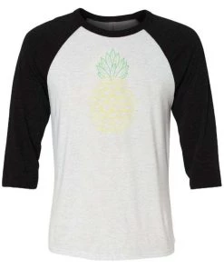 Tobias Fonseca 3/4 Sleeve Raglans Unisex | Pineapple Cat | 3/4 Sleeve Raglan