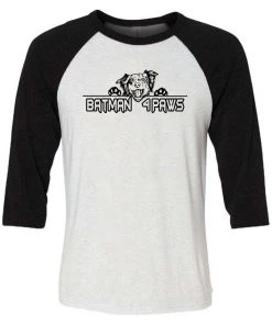 Batman4Paws Unisex | Batman Logo | 3/4 Sleeve Raglan 3/4 Sleeve Raglans