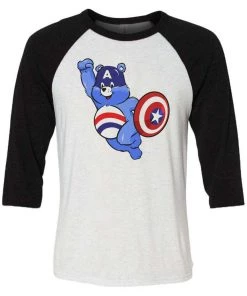 Arm The Animals 3/4 Sleeve Raglans Unisex | Captain Cub | 3/4 Sleeve Raglan