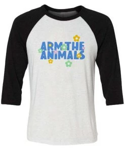 Arm The Animals Unisex | Summer Pop Logo | 3/4 Sleeve Raglan 3/4 Sleeve Raglans
