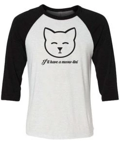 Arm The Animals Unisex | Meow-Tini | 3/4 Sleeve Raglan