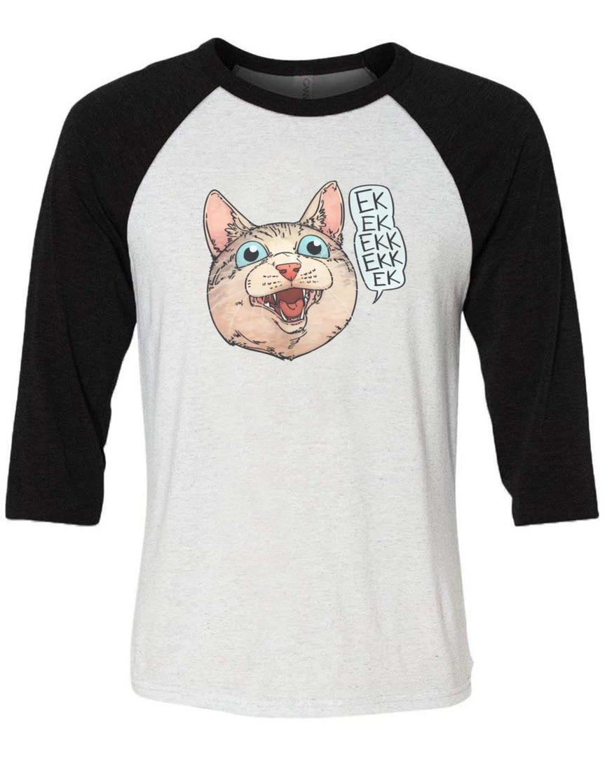 Cats With Their Tongues Out 3/4 Sleeve Raglans Unisex | Ekekekkekkek | 3/4 Sleeve Raglan