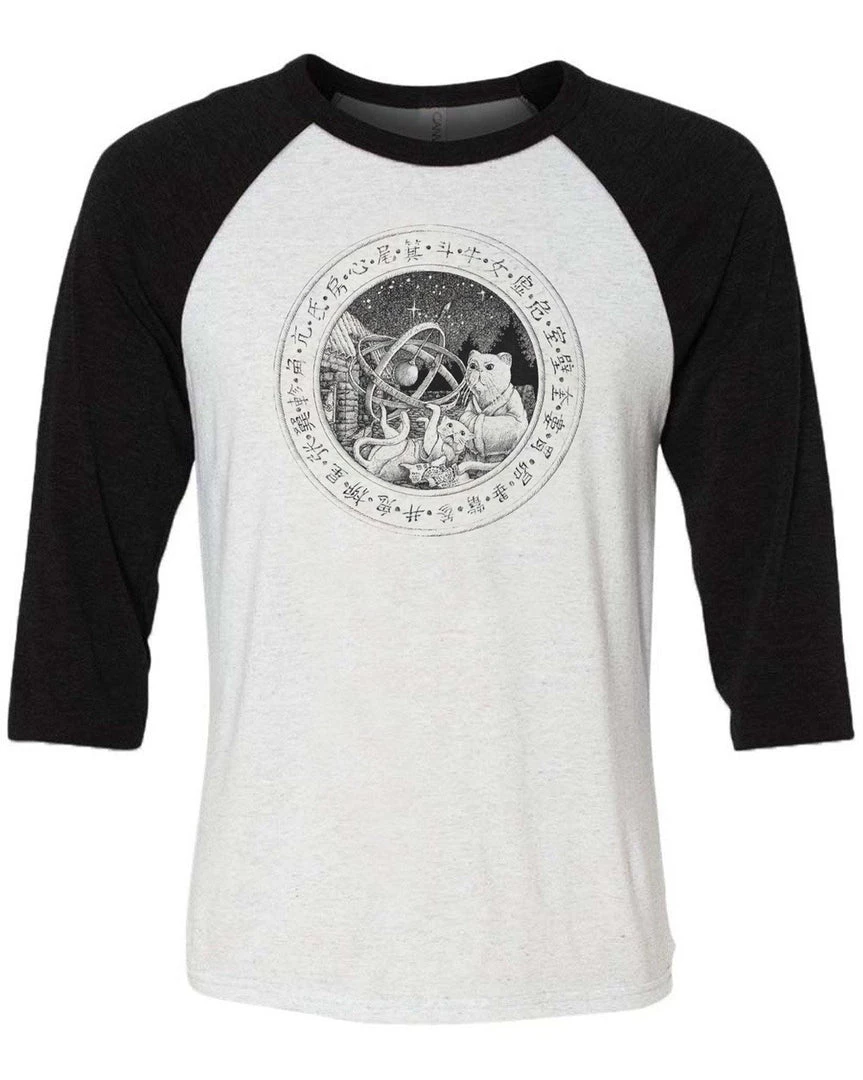 Gianluca 3/4 Sleeve Raglans Unisex | The Classical Chine Astronomer | 3/4 Sleeve Raglan