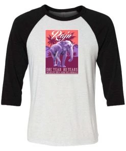 WLSOS 3/4 Sleeve Raglans Unisex | Raju Travel Poster | 3/4 Sleeve Raglan