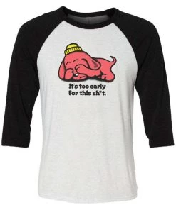 Jade Bern Unisex | Sleepy Dog | 3/4 Sleeve Raglan