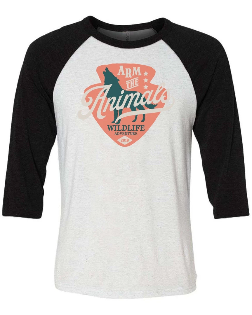 Arm The Animals Unisex | Howl | 3/4 Sleeve Raglan