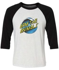 Arm The Animals 3/4 Sleeve Raglans Unisex | Cruise Logo | 3/4 Sleeve Raglan