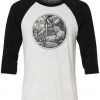 Gianluca 3/4 Sleeve Raglans Unisex | The Cat And The Telescope | 3/4 Sleeve Raglan