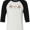 Elle Clover 3/4 Sleeve Raglans Unisex | Mush Dog | 3/4 Sleeve Raglan