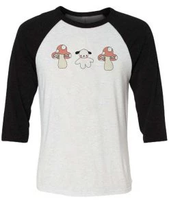 Elle Clover 3/4 Sleeve Raglans Unisex | Mush Dog | 3/4 Sleeve Raglan