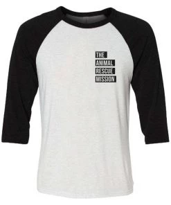3/4 Sleeve Raglans Unisex | The Animal Rescue Mission Pocket | 3/4 Sleeve Raglan