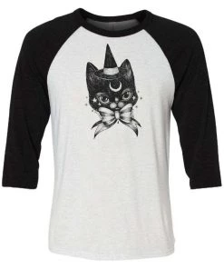 Lolle Unisex | Wizard Cat | 3/4 Sleeve Raglan