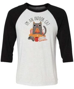 Dino Mike Unisex | Indoor Cat | 3/4 Sleeve Raglan 3/4 Sleeve Raglans