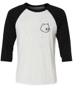 Cats With Their Tongues Out 3/4 Sleeve Raglans Unisex | Pocket Tongue Out | 3/4 Sleeve Raglan
