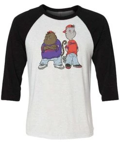 Pizza Cat Unisex | Krossed Out | 3/4 Sleeve Raglan 3/4 Sleeve Raglans