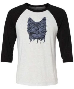 Arm The Animals Unisex | Zombie Mummy Cat | 3/4 Sleeve Raglan 3/4 Sleeve Raglans