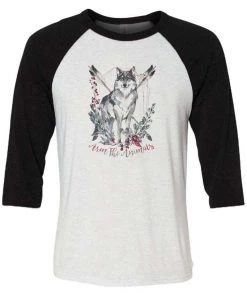 Arm The Animals Unisex | Ridgeline Wolf | 3/4 Sleeve Raglan