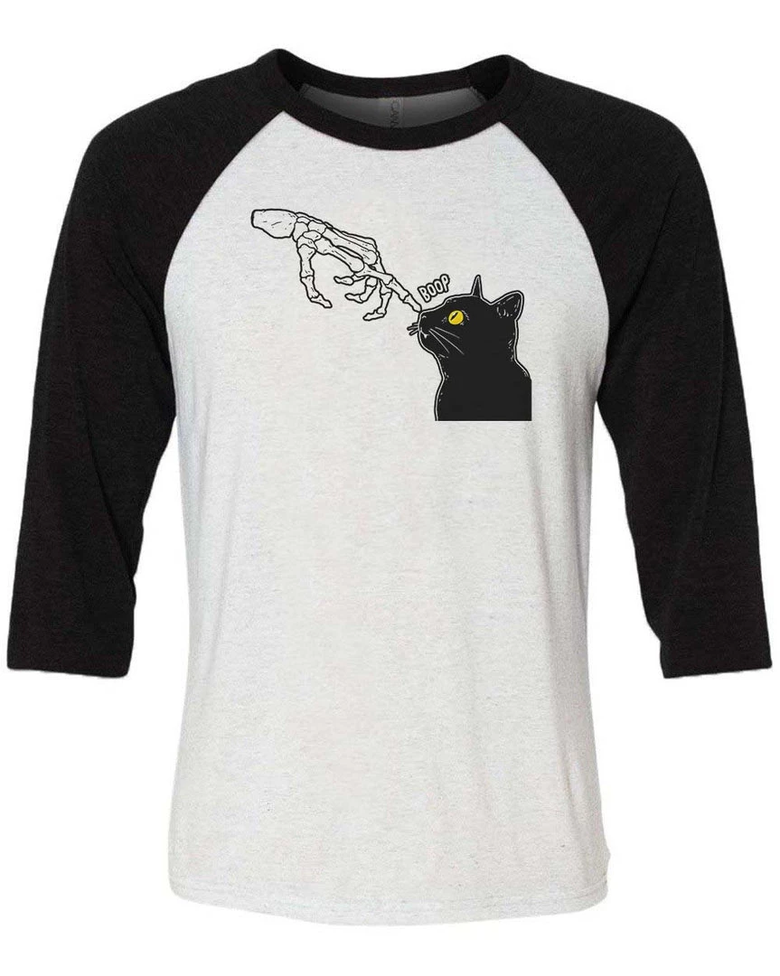Dino Mike 3/4 Sleeve Raglans Unisex | Spooky Boop | 3/4 Sleeve Raglan