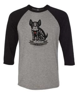 Arm The Animals 3/4 Sleeve Raglans Unisex | Frenchie Alebrije | 3/4 Sleeve Raglan