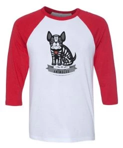 Arm The Animals 3/4 Sleeve Raglans Unisex | Frenchie Alebrije | 3/4 Sleeve Raglan