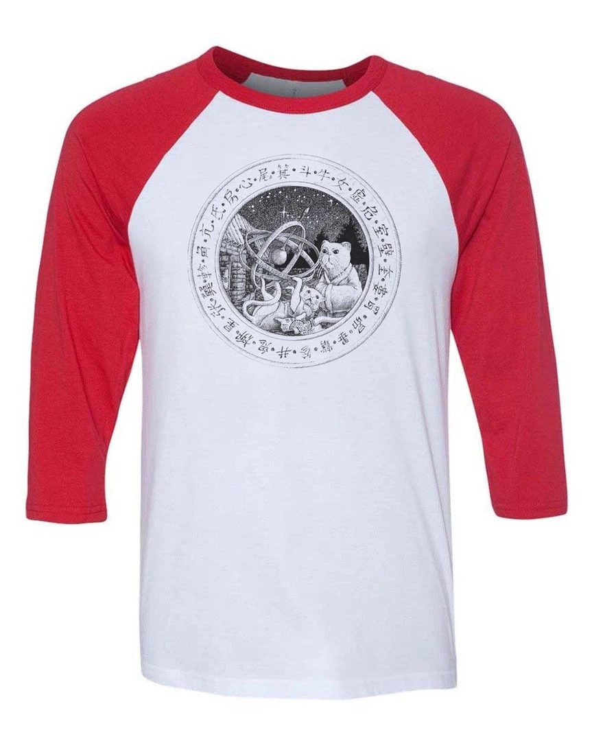 Gianluca 3/4 Sleeve Raglans Unisex | The Classical Chine Astronomer | 3/4 Sleeve Raglan