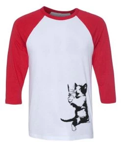 Arm The Animals Unisex | Cat The Ripper | 3/4 Sleeve Raglan 3/4 Sleeve Raglans