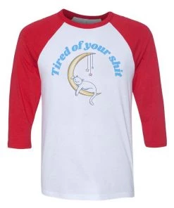 Arm The Animals Unisex | Tired Of Your Shit | 3/4 Sleeve Raglan 3/4 Sleeve Raglans