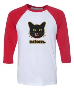 Cats With Their Tongues Out Unisex | Mlem | 3/4 Sleeve Raglan