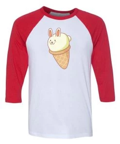 Ana Villanueva Unisex | Bunny-lla Ice Cream | 3/4 Sleeve Raglan