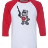 Arm The Animals 3/4 Sleeve Raglans Unisex | B-800 Judgement Bear | 3/4 Sleeve Raglan