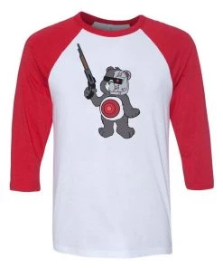 Arm The Animals 3/4 Sleeve Raglans Unisex | B-800 Judgement Bear | 3/4 Sleeve Raglan