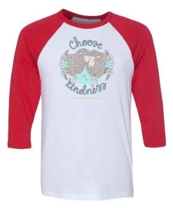 Edgar's Mission Unisex | Choose Kindness Sheep | 3/4 Sleeve Raglan