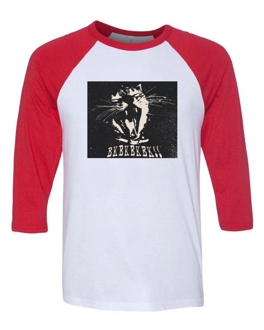 Cats With Their Tongues Out Unisex | Scream Ekekeke | 3/4 Sleeve Raglan 3/4 Sleeve Raglans