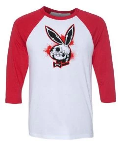 Arm The Animals 3/4 Sleeve Raglans Unisex | Bad To The Bone Bunny | 3/4 Sleeve Raglan