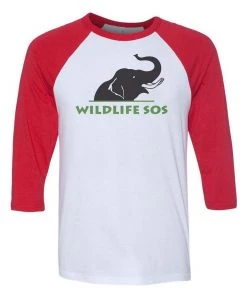 WLSOS Unisex | Elephant Logo | 3/4 Sleeve Raglan