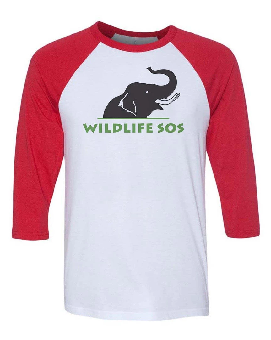 WLSOS Unisex | Elephant Logo | 3/4 Sleeve Raglan