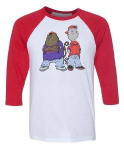 Pizza Cat Unisex | Krossed Out | 3/4 Sleeve Raglan 3/4 Sleeve Raglans