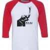 WLSOS 3/4 Sleeve Raglans Unisex | Raju Stencil | 3/4 Sleeve Raglan