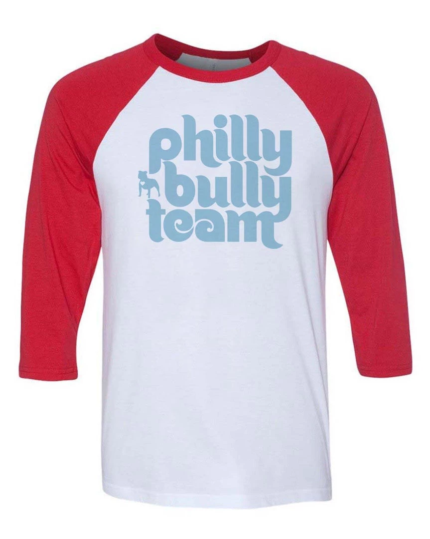 Philly Bully Team Unisex | Groovy Logo | 3/4 Sleeve Raglan