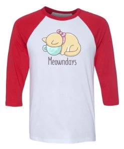 Ana Villanueva Unisex | Meowndays | 3/4 Sleeve Raglan