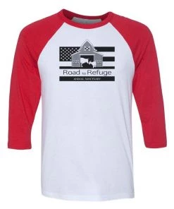 Road To Refuge Animal Sanctuary Unisex | Classic Logo | 3/4 Sleeve Raglan 3/4 Sleeve Raglans