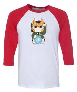 Pepe Rodriquez Unisex | Loki Cat | 3/4 Sleeve Raglan