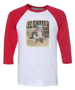 Arm The Animals 3/4 Sleeve Raglans Unisex | El Gatito Grande | 3/4 Sleeve Raglan