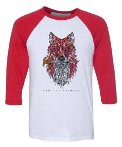 Arm The Animals 3/4 Sleeve Raglans Unisex | Dagger Fox | 3/4 Sleeve Raglan