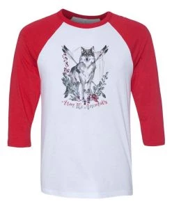 Arm The Animals Unisex | Ridgeline Wolf | 3/4 Sleeve Raglan
