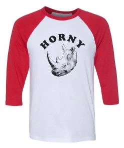Arm The Animals Unisex | Horny Rhino | 3/4 Sleeve Raglan 3/4 Sleeve Raglans
