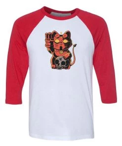 Pepe Rodriquez 3/4 Sleeve Raglans Unisex | Lucky Hell Cat | 3/4 Sleeve Raglan