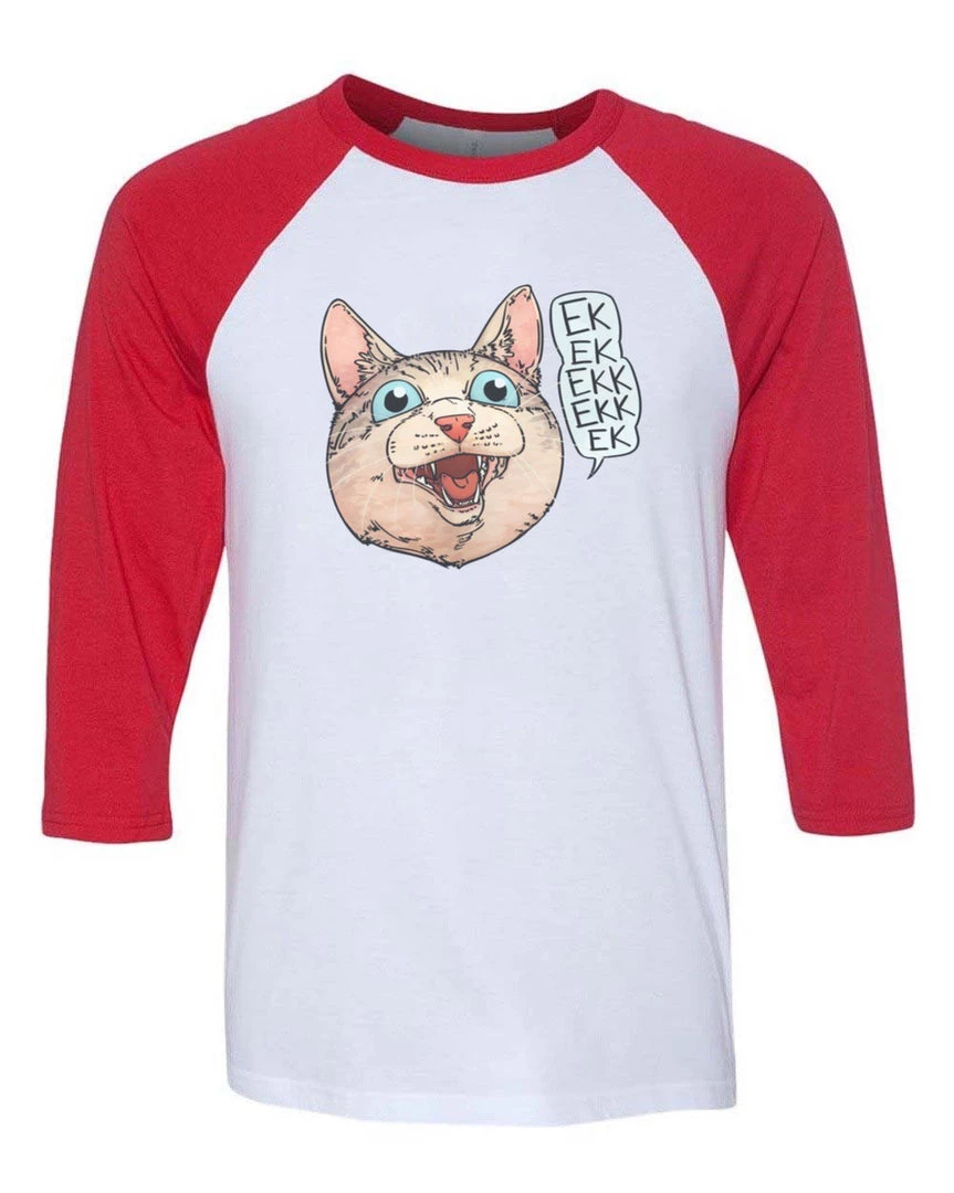Cats With Their Tongues Out 3/4 Sleeve Raglans Unisex | Ekekekkekkek | 3/4 Sleeve Raglan